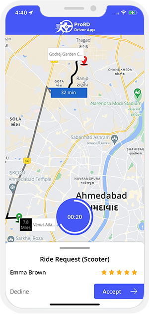 Provider accept or decline request