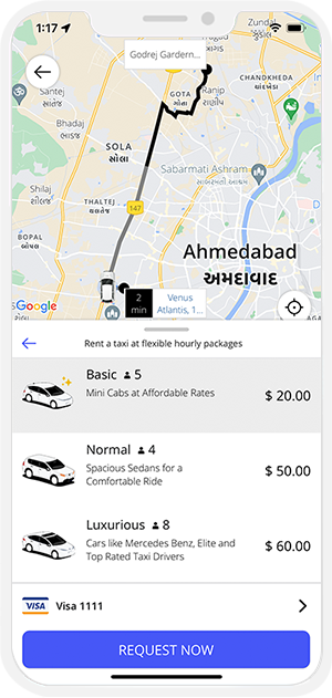 Rent Taxi Request Now