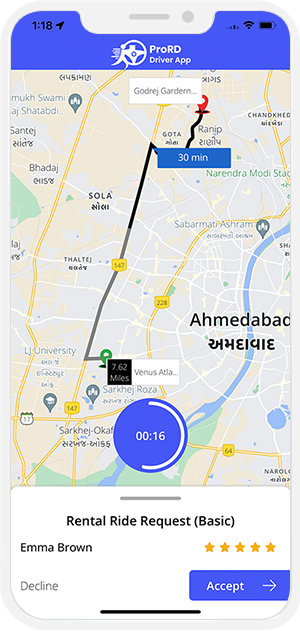 Rental Ride Request