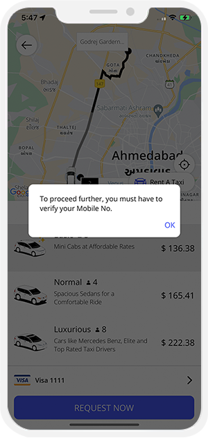 Verify Mobile No