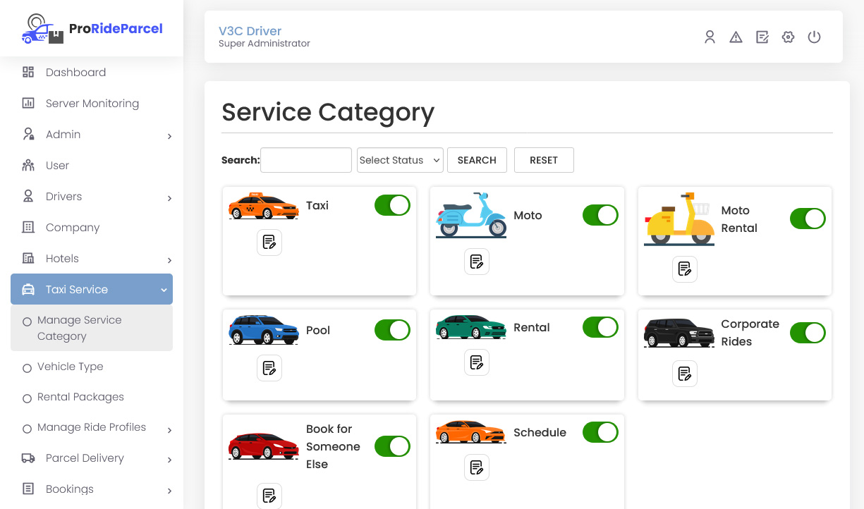 Service Category