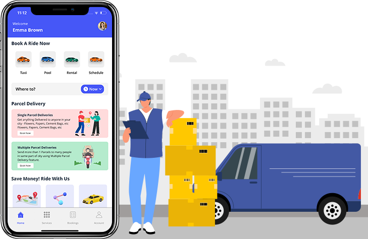 On Demand Delivery App with Taxi Clone