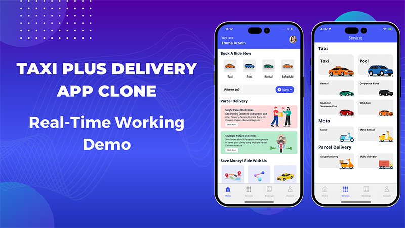 on demand delivery app live demo video