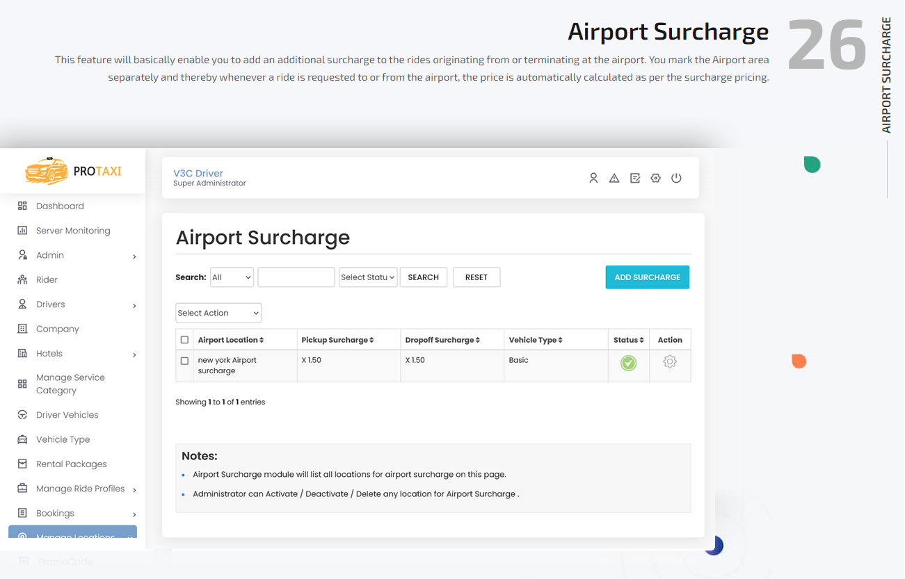 Airport surcharge