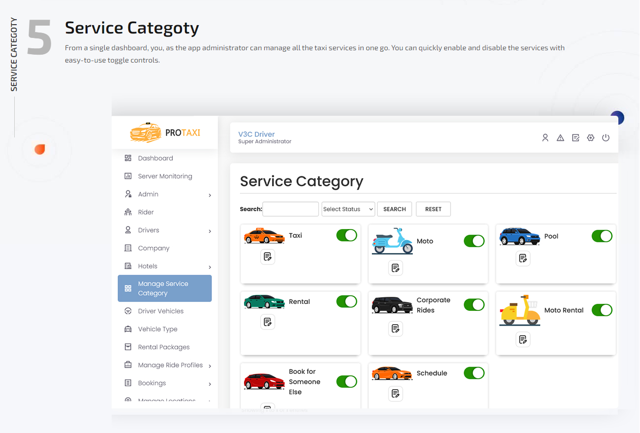 manage rental packages
