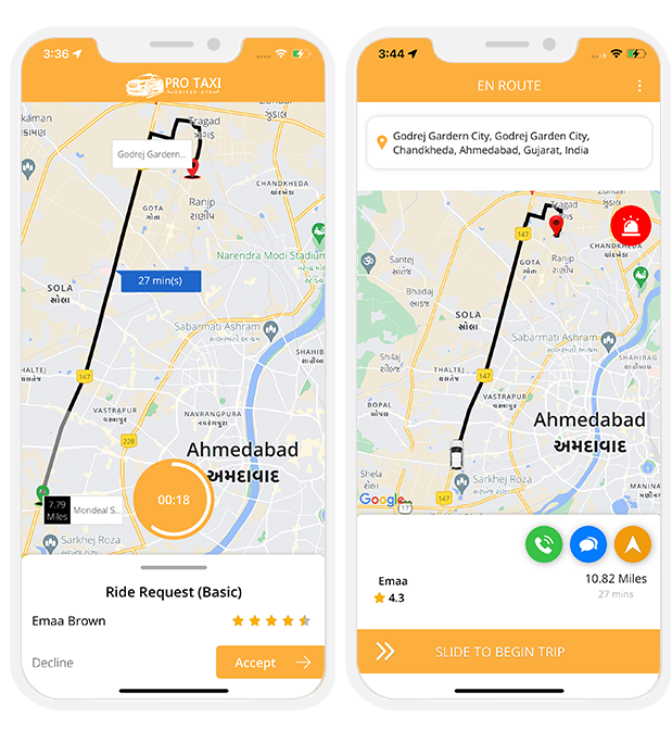 Driver's iOS App visuals