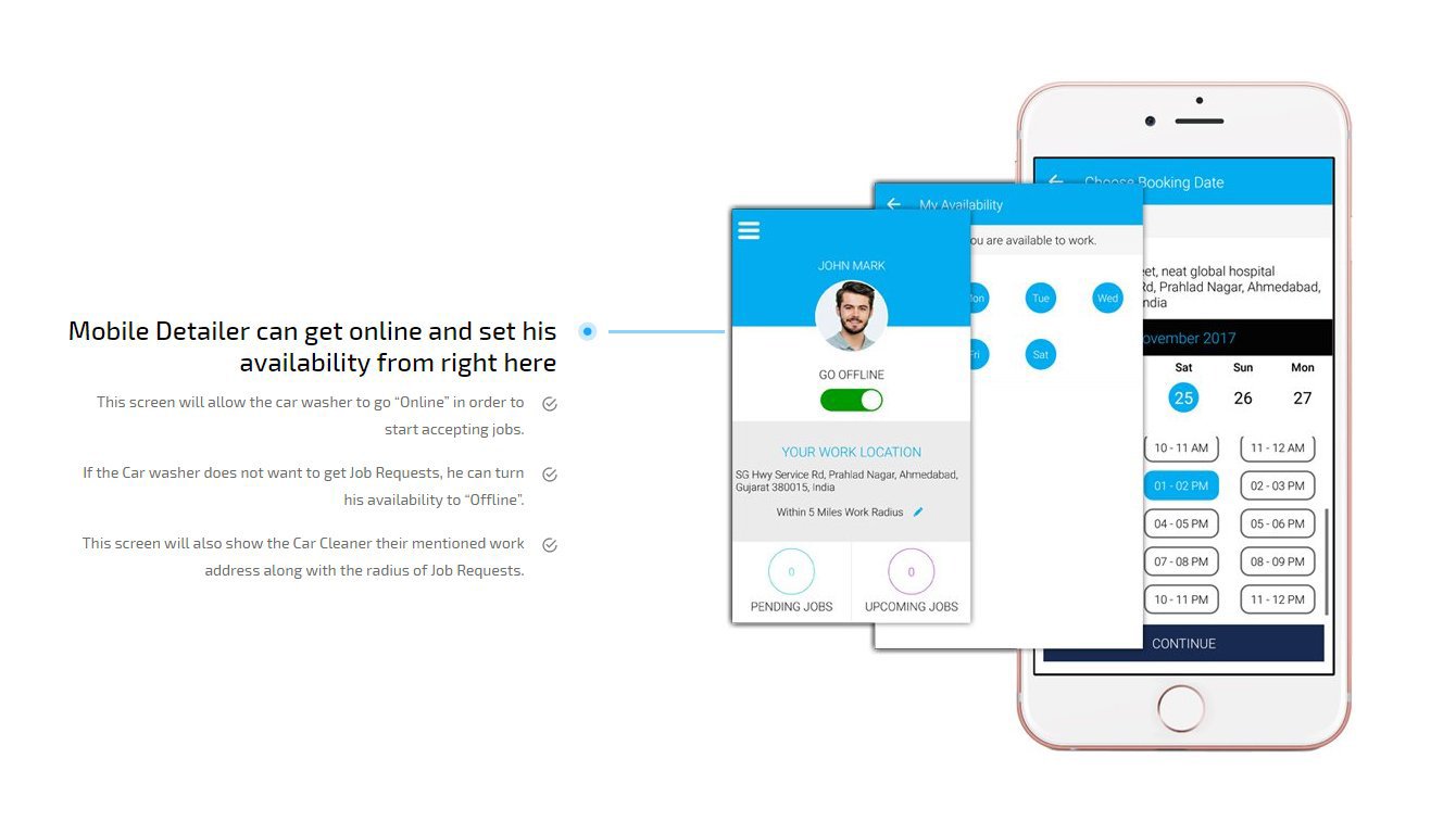 On Demand Car Wash App, Mobile Car Detailing App eSiteWorld