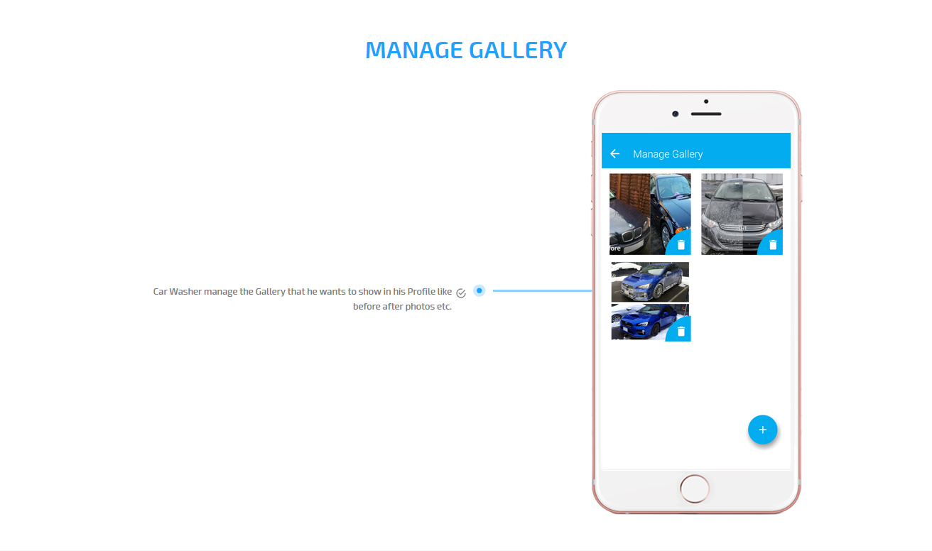 On demand car wash app, Mobile car detailing app, Washos clone