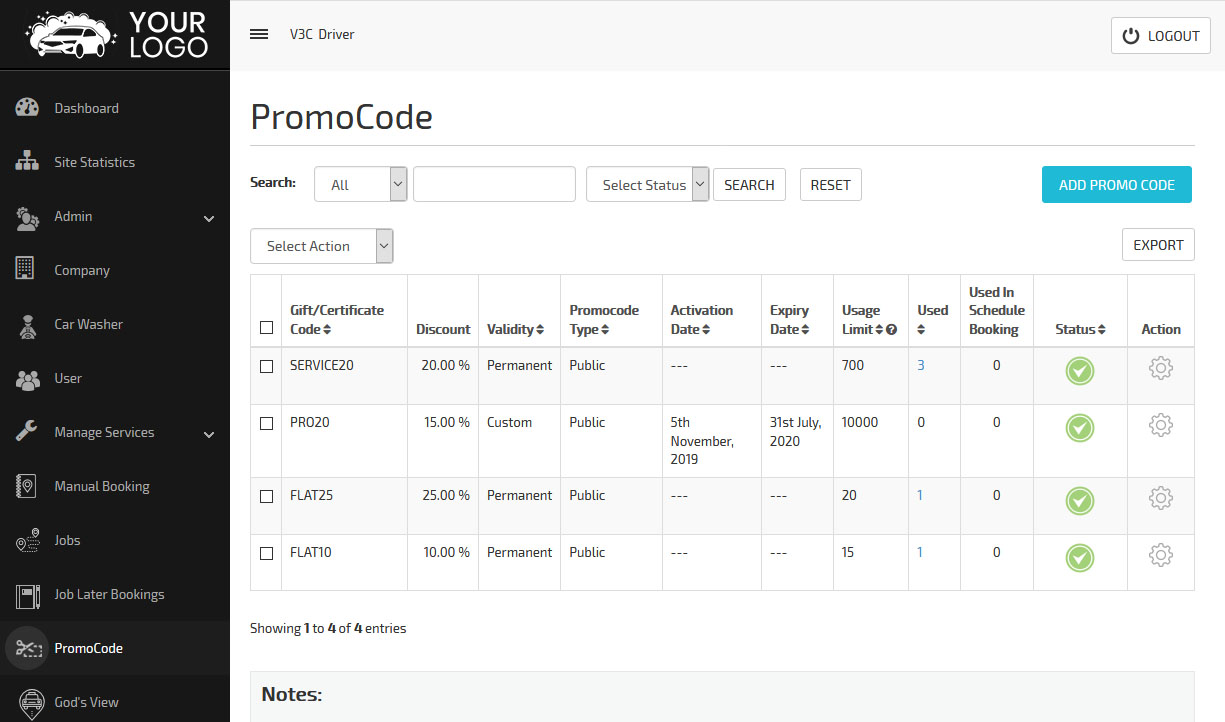 add promo code