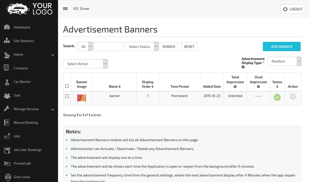 add banner