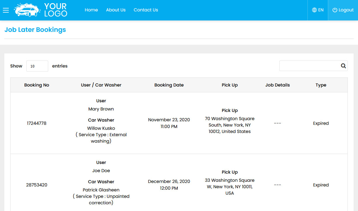 Job Later Bookings
