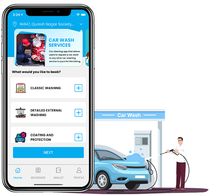 car wash app clone