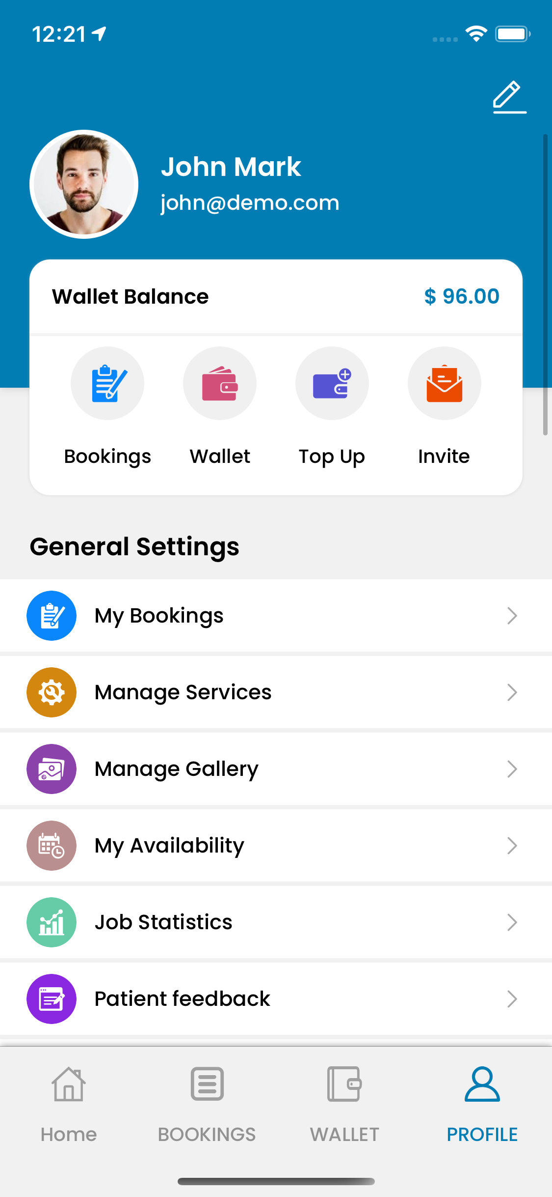 user app