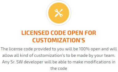 licensed code open for customization's