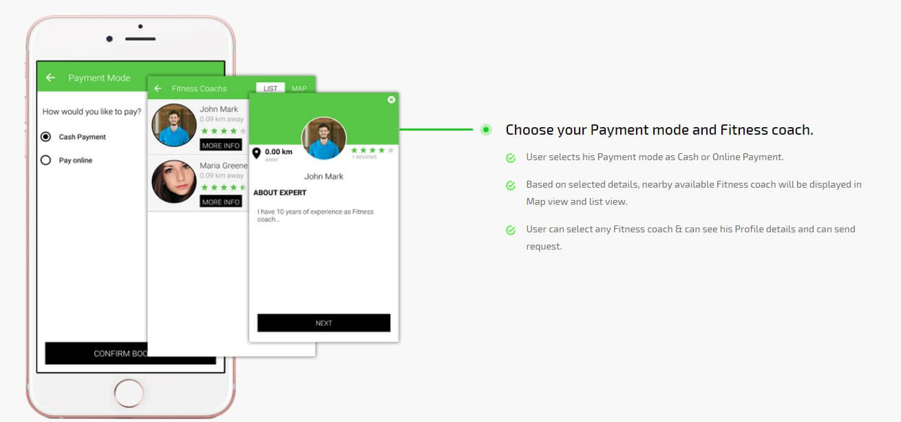 client choose payment mode