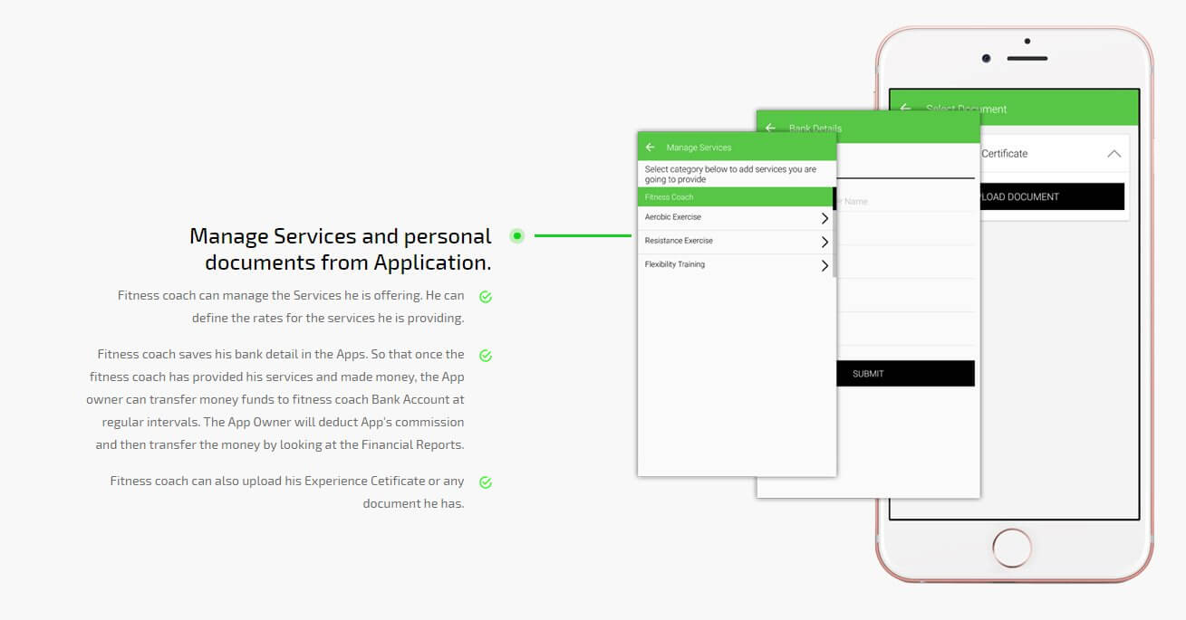 fitness on demand app manage services