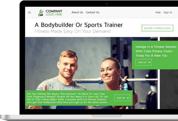 fitness app web panel