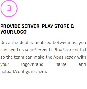 Provide Service, Play Store & Your logo
