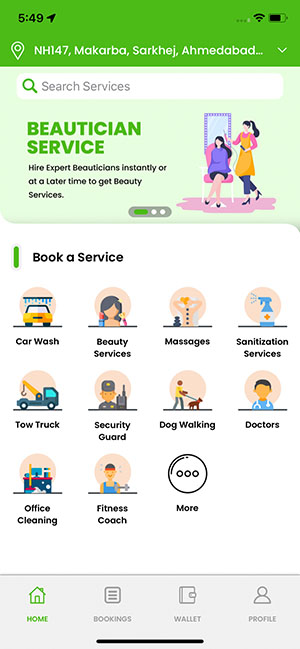 user app