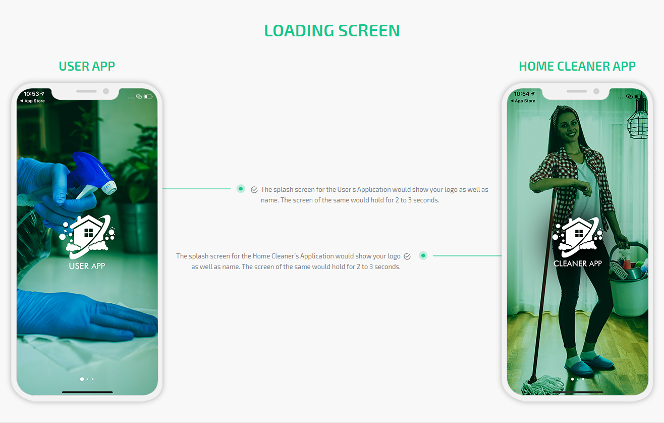 House Cleaning App Splash