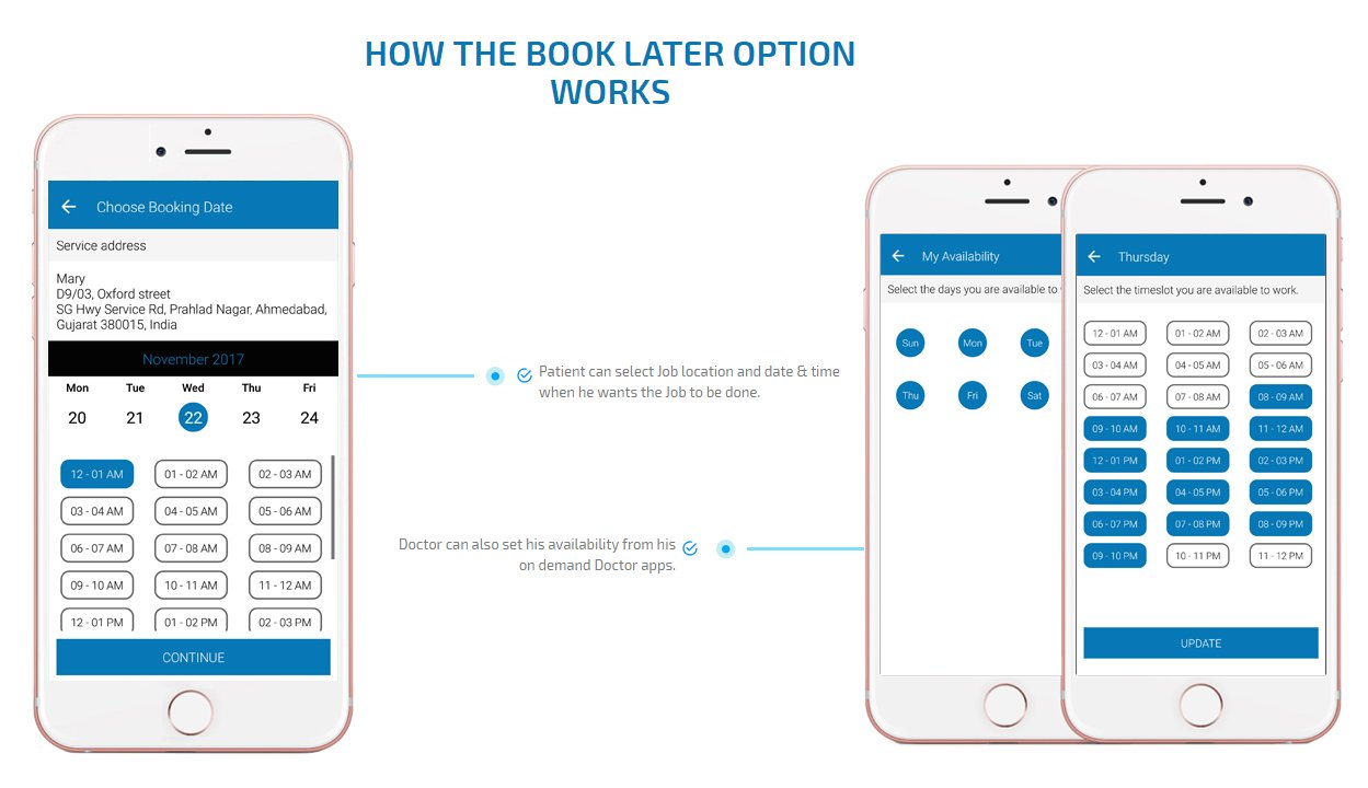 patient app book later option screen