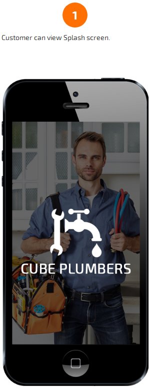 plumber app splash screen