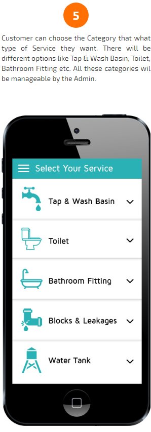 plumber app category screen