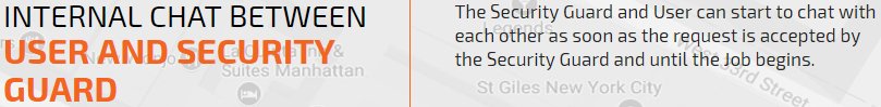 internal chat between user and security guard