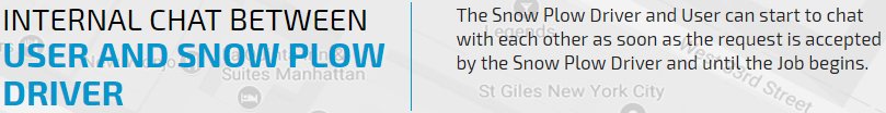 Internal Chat between User and Snow Plow Driver