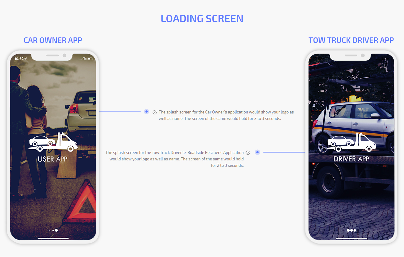 Tow Truck App Splash