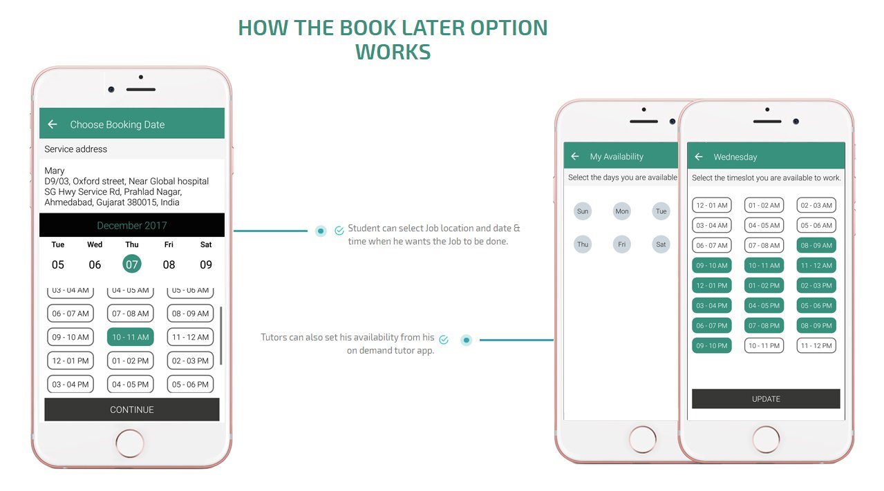 client app book later option screen