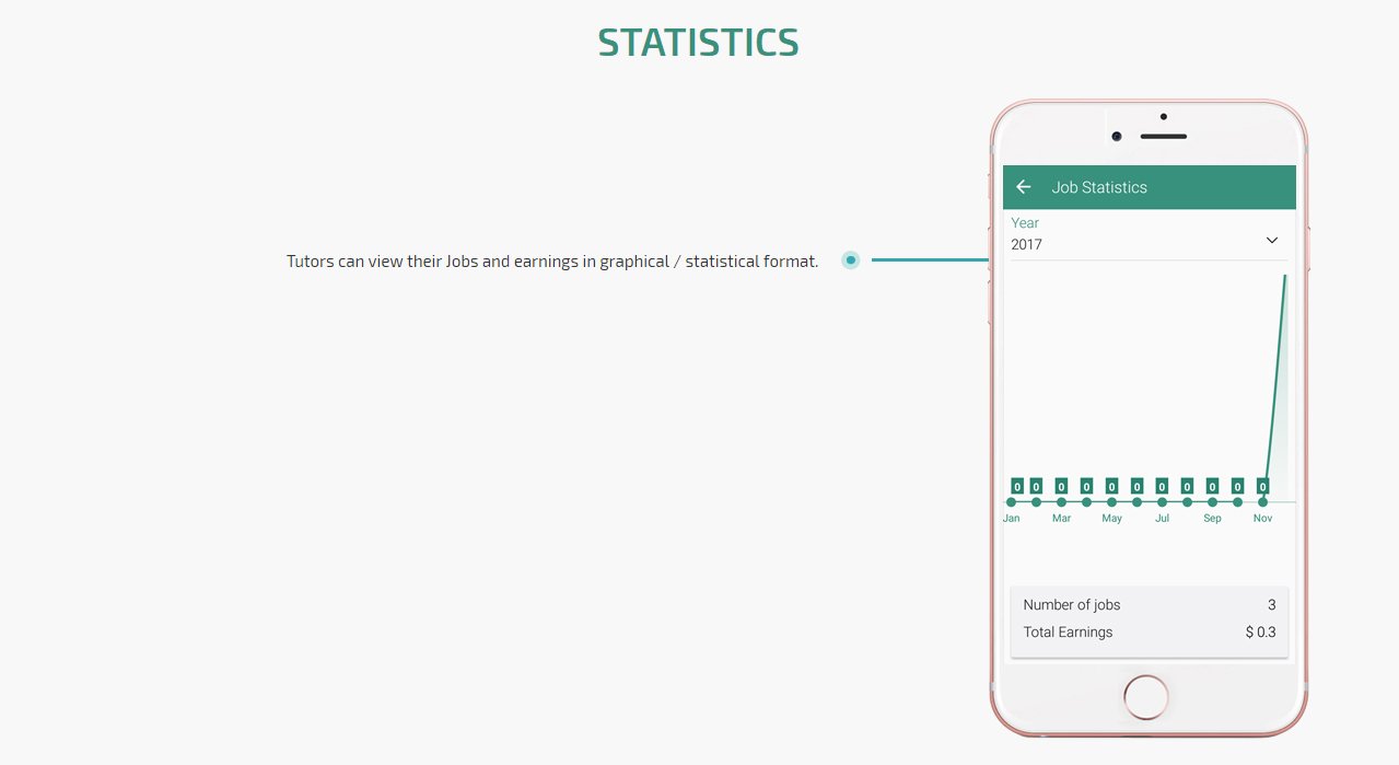 tutors job and earnings statastics screen