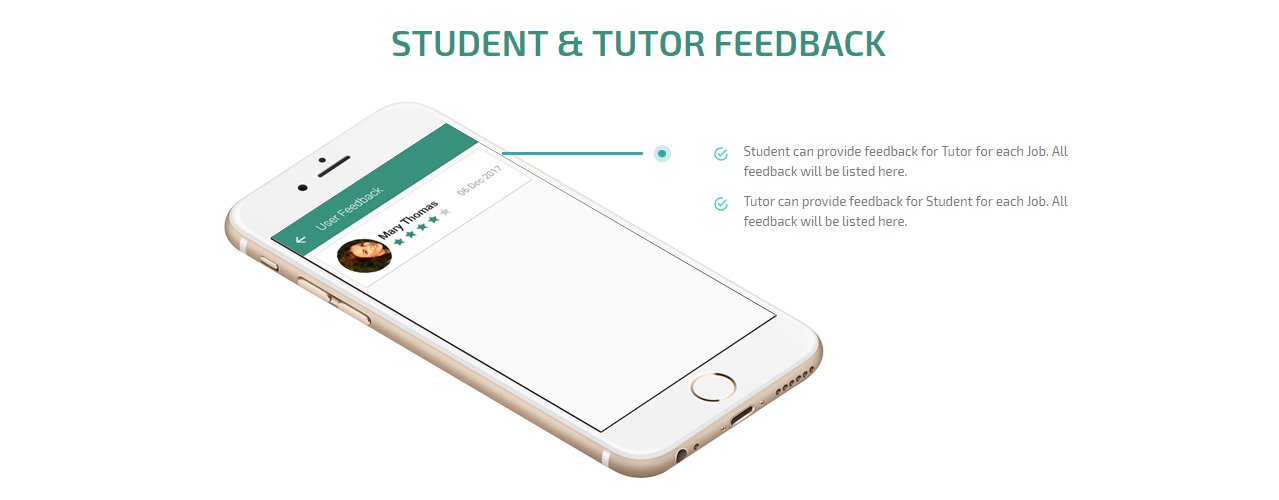 client and tutors feedback screen