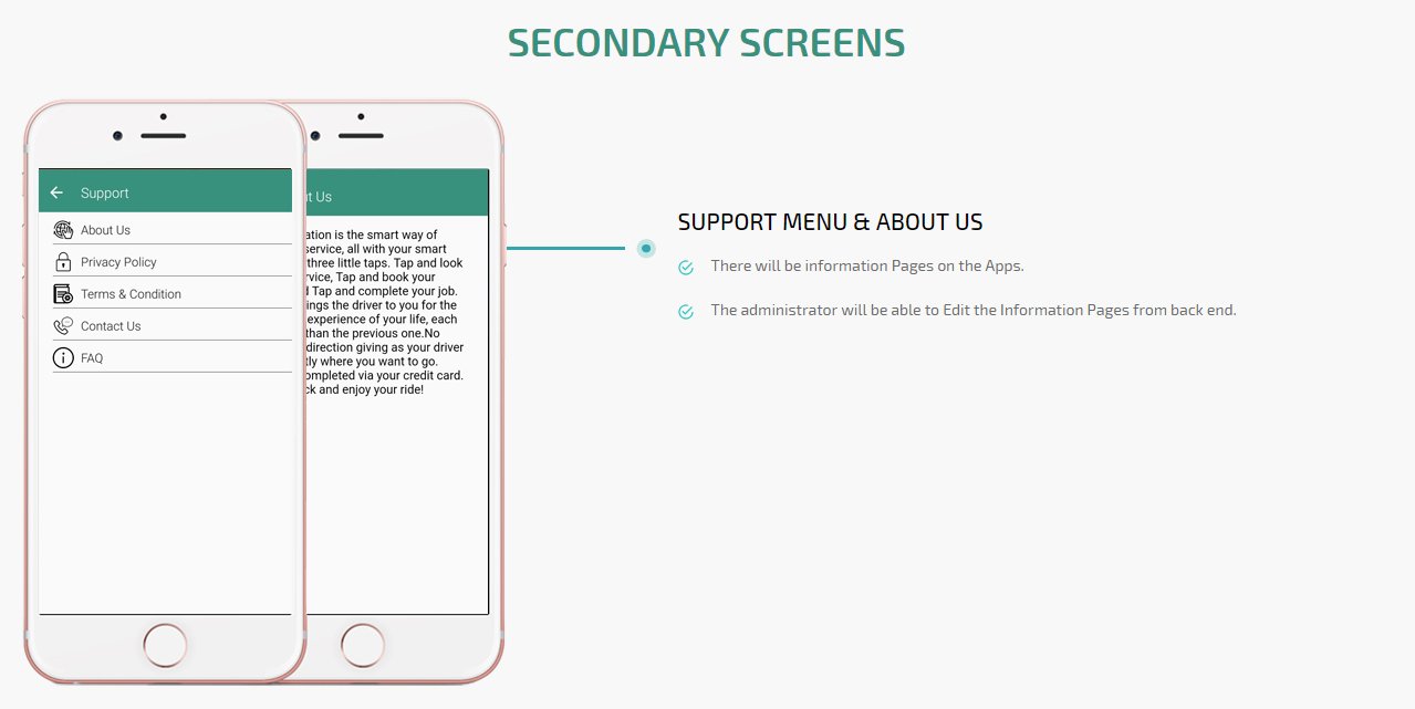 on demand tutors app support menu & about us screen