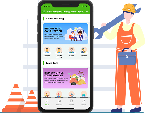 Uber for workers App