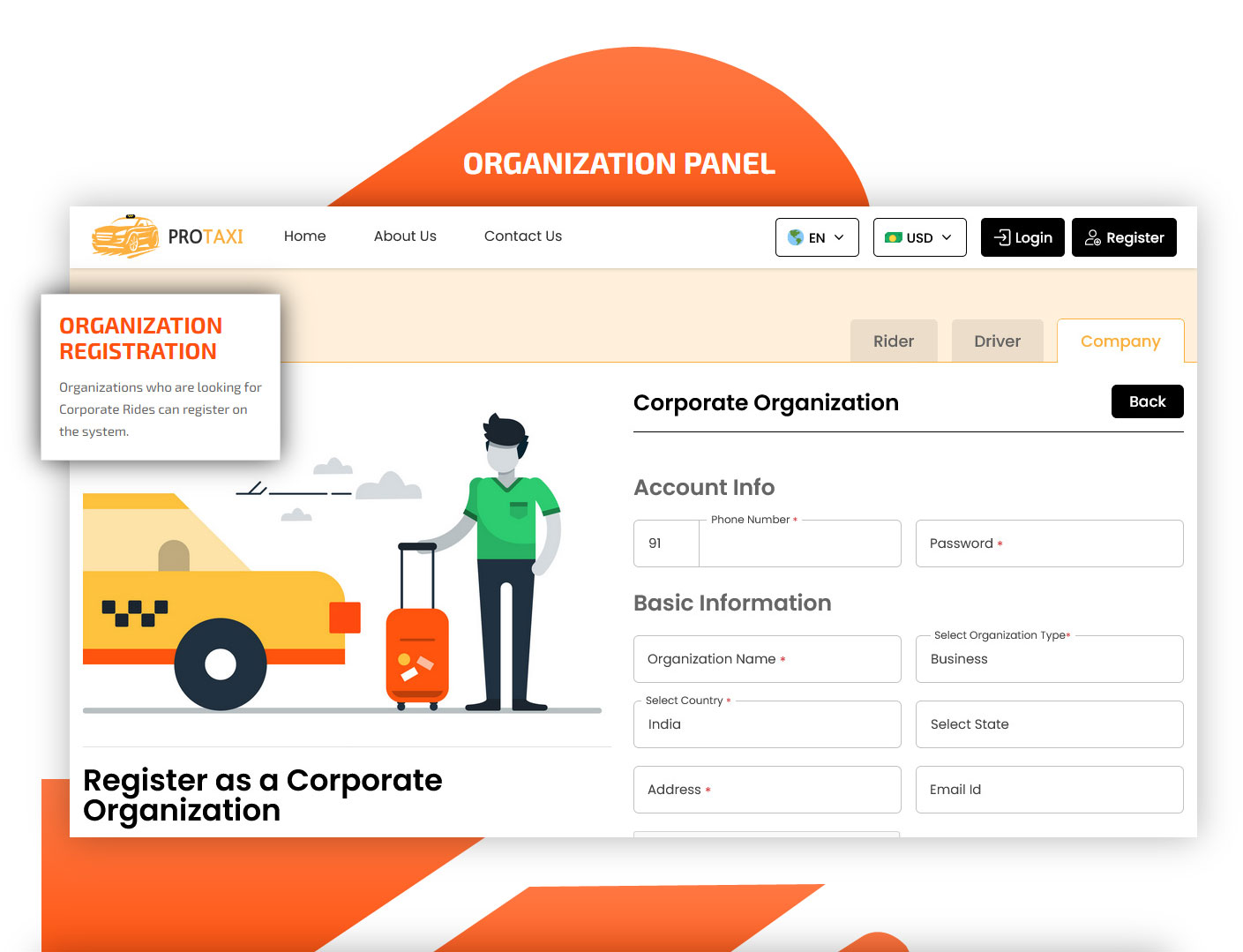 organization register