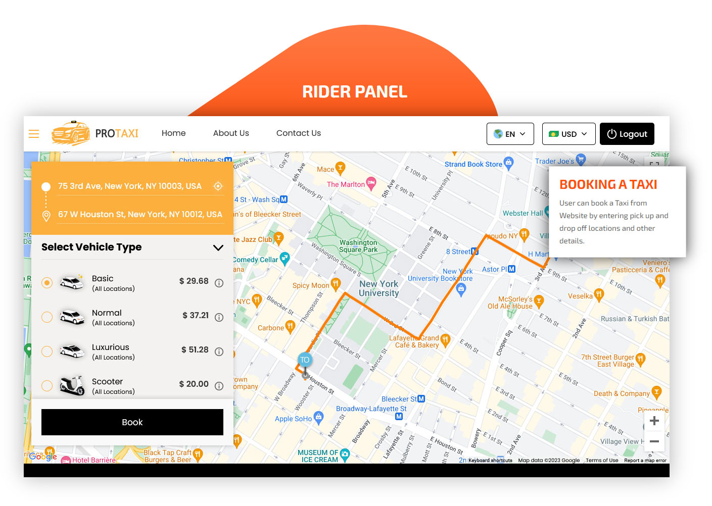 Taxi Booking