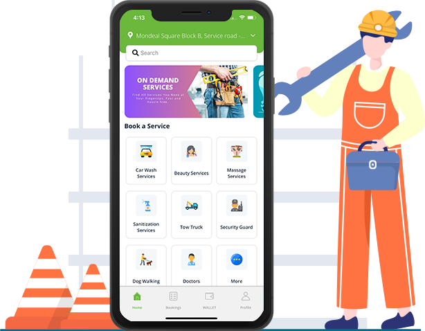 Uber for workers App