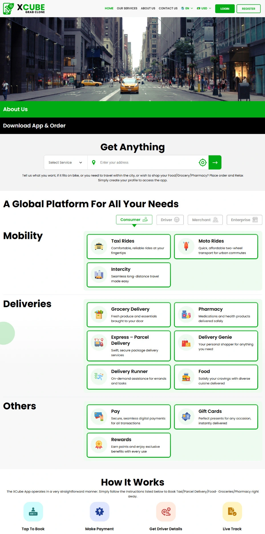 grab clone web panel