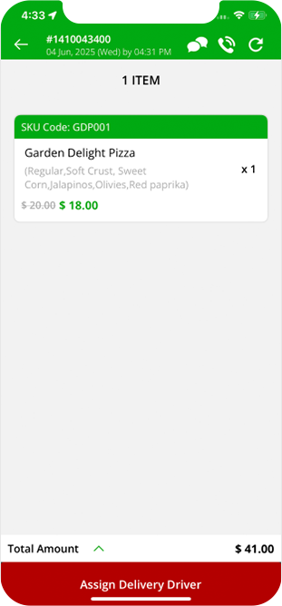 restaurant app login