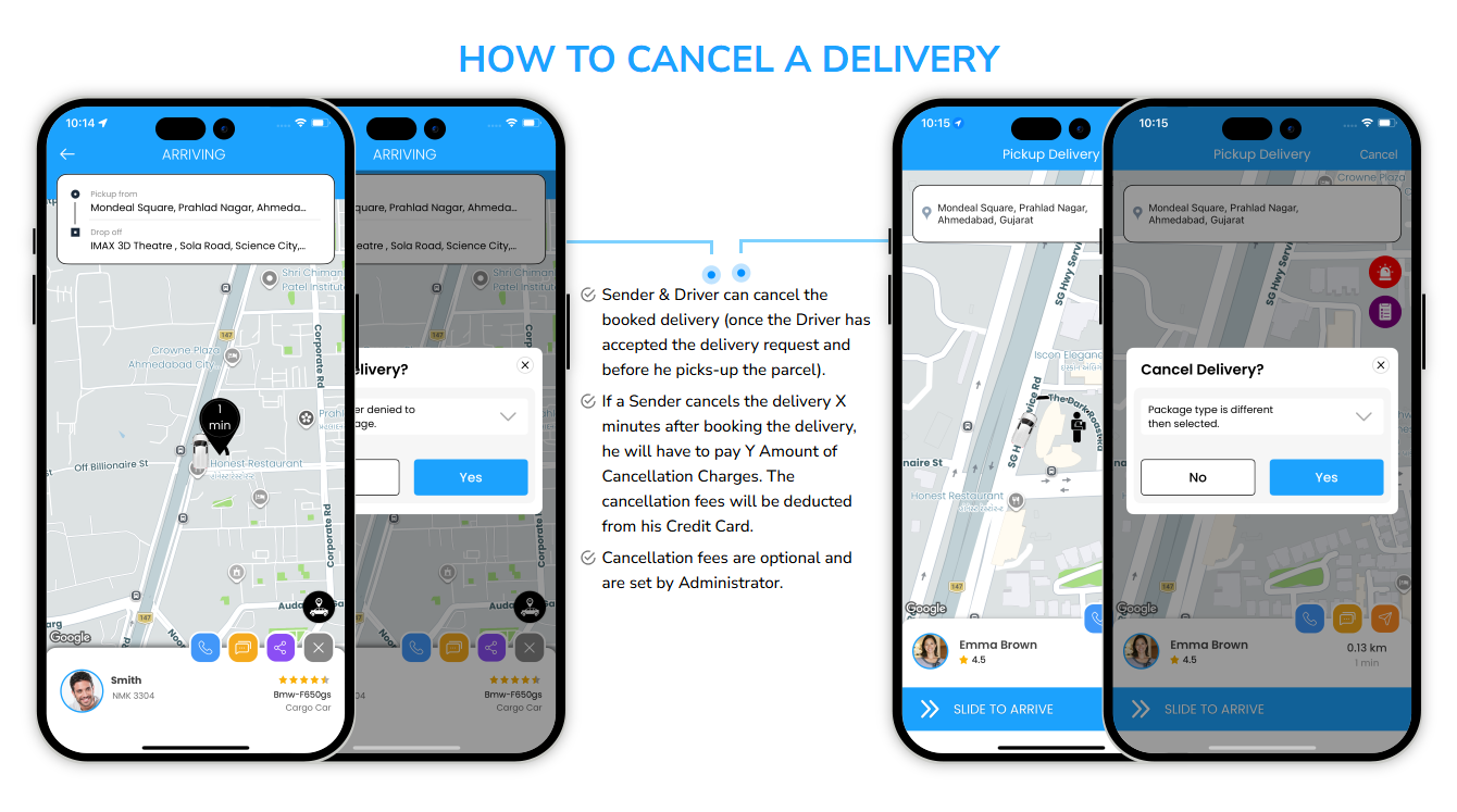 how to cancel a delivery