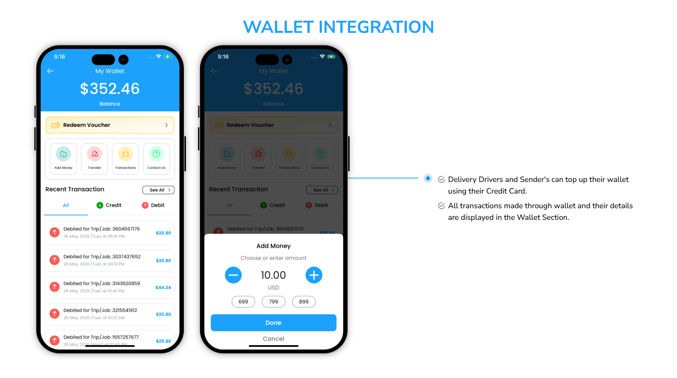 wallet integration
