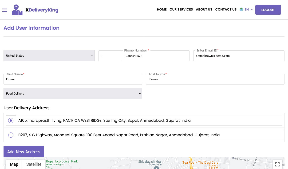 add user information