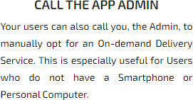 Phone call to the administrator