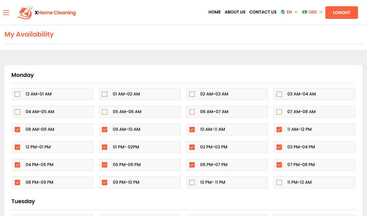 Home Clenners Availability