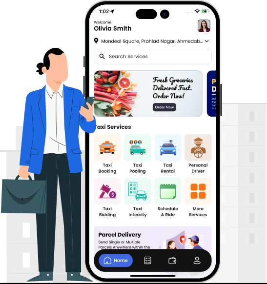 Gojek Clone app graphical flow