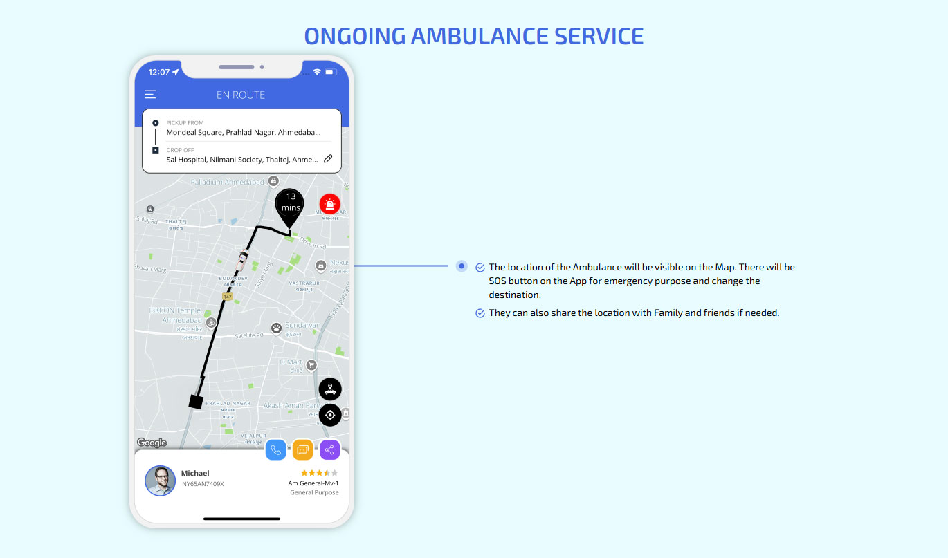 Ongoing Ambulance service