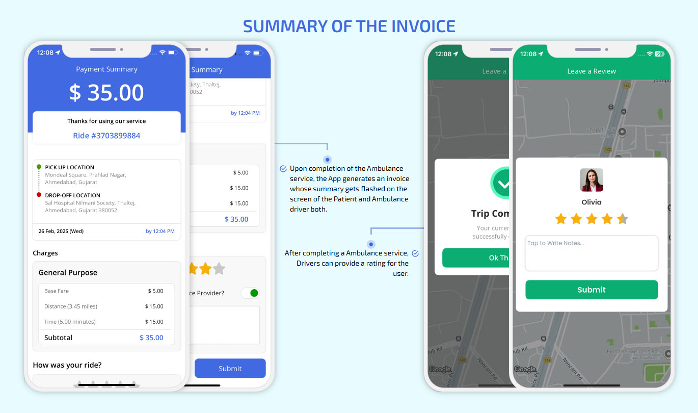Summary of the Invoice