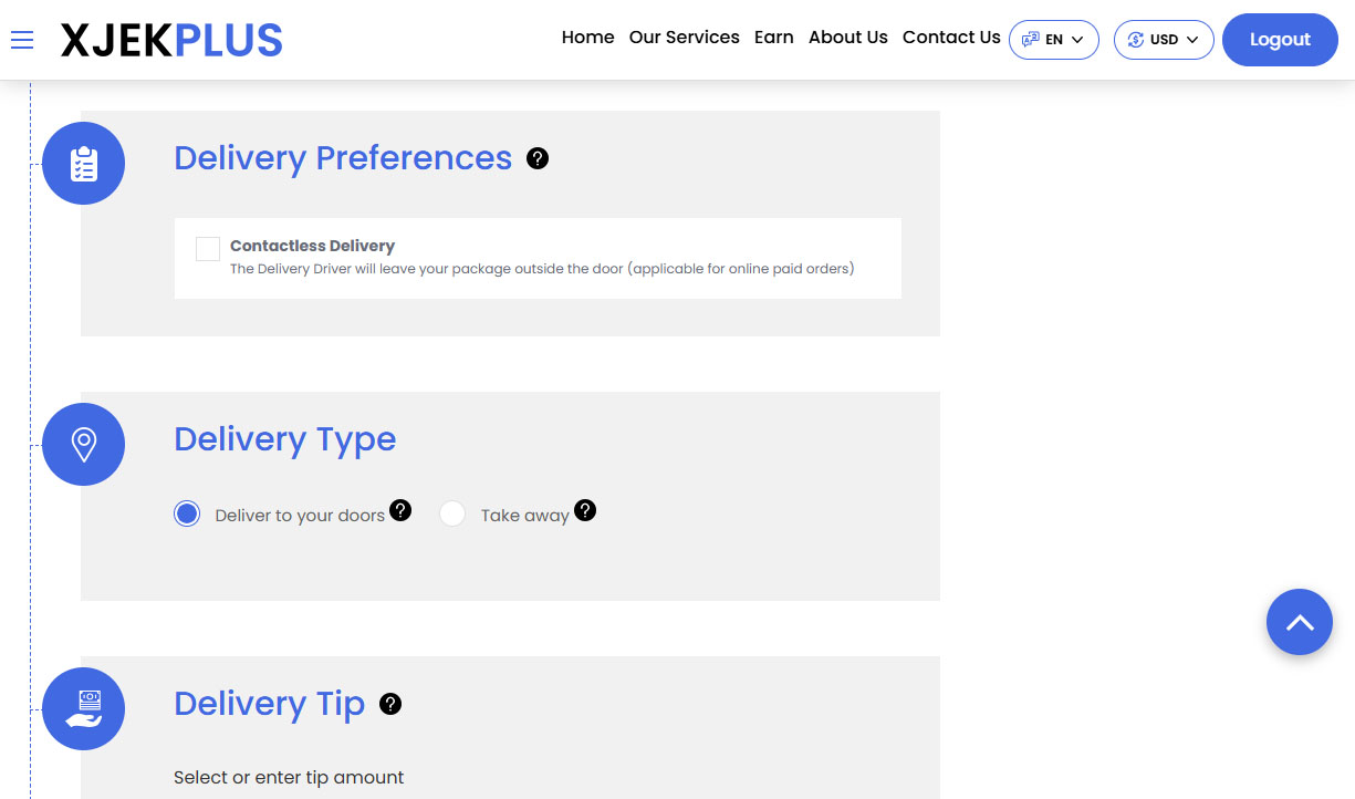 Provide Delivery Address & Preferences