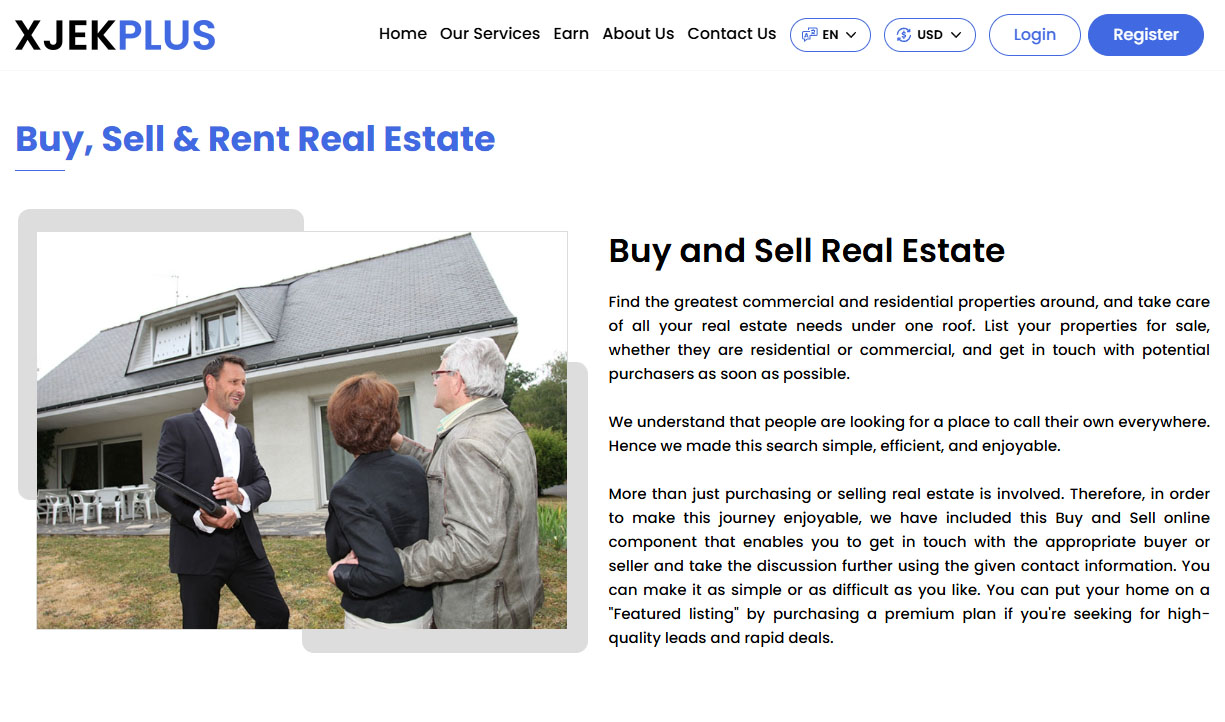 buy & sell real estate Page